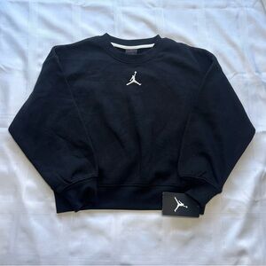 ***NWT***Jordan Black Girls Crewneck Sweatshirt